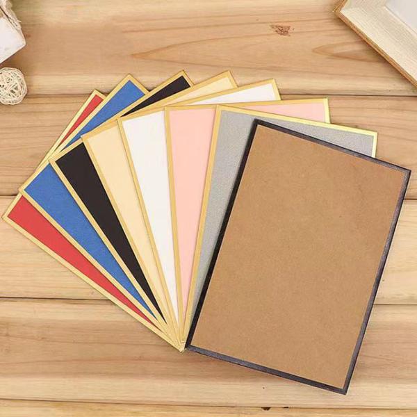Business Kraft Paper Envelope Hot Stamping Greeting Card Envelopes Western Style
