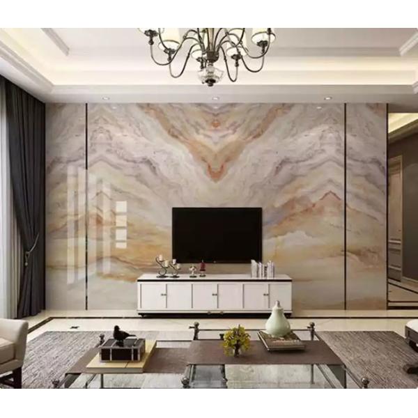 Interior Walls Decor PVC Marble Sheet 3D Printing UV Board