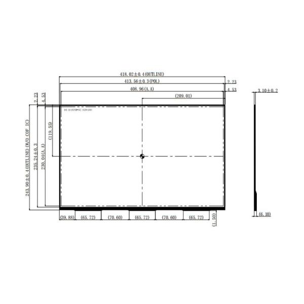 LVDS Interface 30pin TFT Display Module 18.5 Inch LCD Display 1366*768