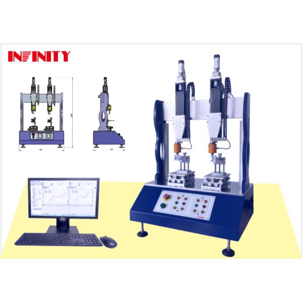 Accurate Dual-station Sway Force Testing Machine with 0.001mm Displacement Decomposition Degree