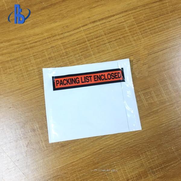 Customized Self Adhesive Mailing Bag Packing List Invoice Enclosed Envelope For Shipping