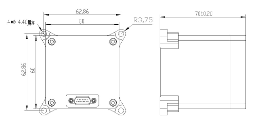 RS422 IMU Inertial Measurement Unit 60×60×70mm Inertial Navigation System OEM JT-IMU60A