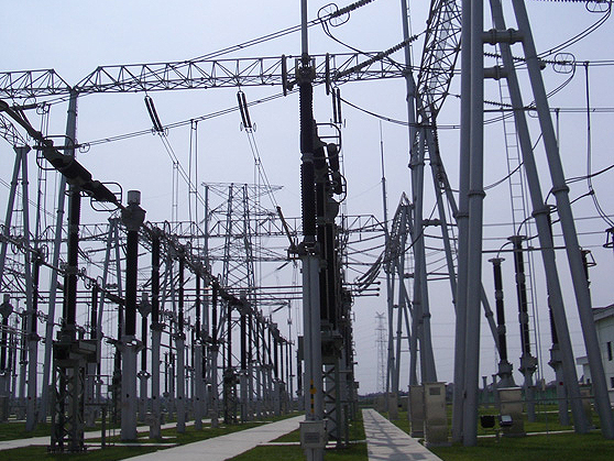 Electric Distribution Steel Frame Substation Structures for Power Switch Yard