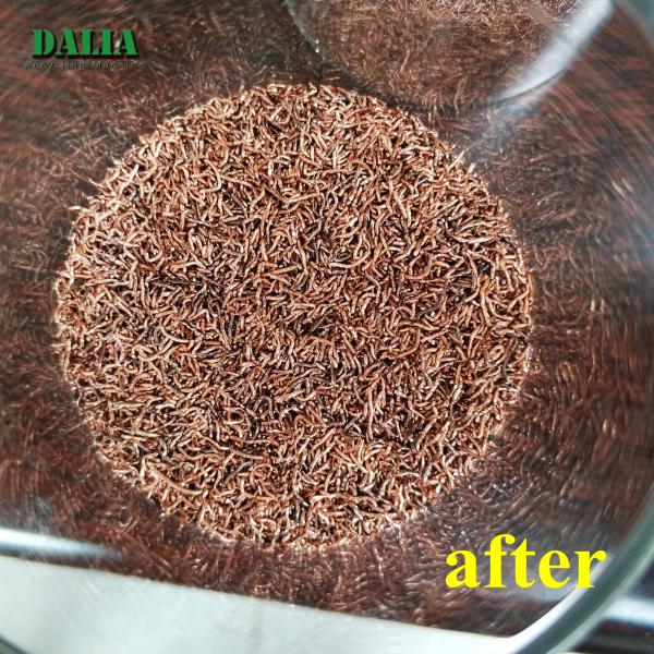 Small Copper Wire Recycling Machine Scrap Wire Shredder 99.9% Recovery Rate