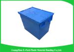 Heavy Duty Moving Stackable Plastic Tote Boxes With Hinged Lids