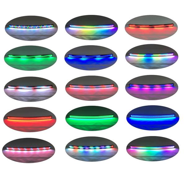 Curved 240W 42 Inch LED Light Bar , Colorful RGB Halo Ring LED Flash Light Bar