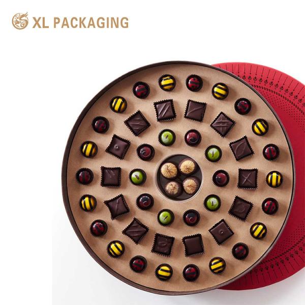 Custom Round Chocolate Boxes | Luxury Embossed Packaging