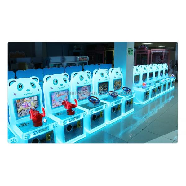 Cute Bear Children Game Machine Kids Shooter Arcade Machine Coin Operated For Shopping Mall