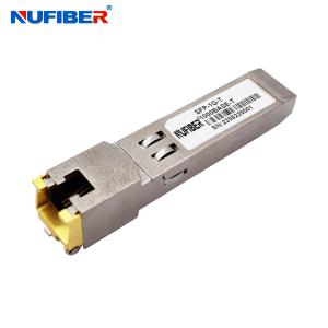 Buy cheap 10 / 100 / 1000BASE-T Copper SFP Transceiver RJ45 100m Module product