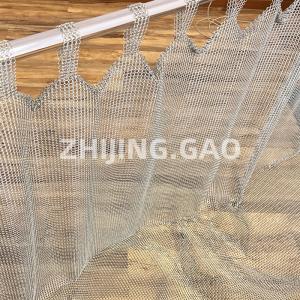 China Chainmail Rings Tab Top Wire Mesh Curtains Stainless Steel on sale