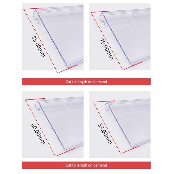 ODM Plastic Shelf Label Holder Reusable Clip On Labels For Storage Baskets
