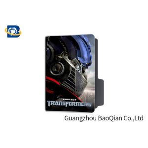 Transformers 3D Lenticular Printing Service , Plastic Document Folder Flip