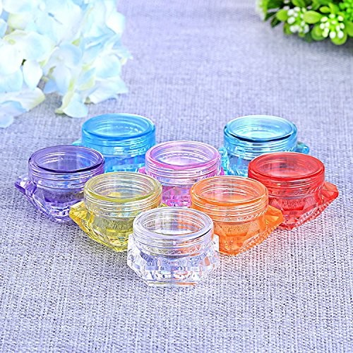 Multi Colors Cosmetic Cream Jar Compact Delicate Eye Shadow Packing