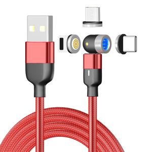 Buy cheap 3Pin Data Transfer Magnetic 540 Degree 3A Micro Usb Cable product