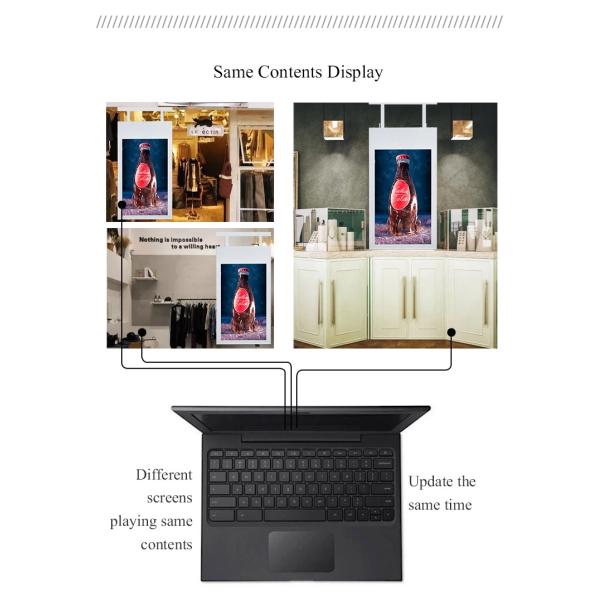 Shopping Mall Wall Mounted Digital Signage With Android Windows System