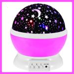 13x13x14cm Starry LED Projector Night Light With 360 Rotation