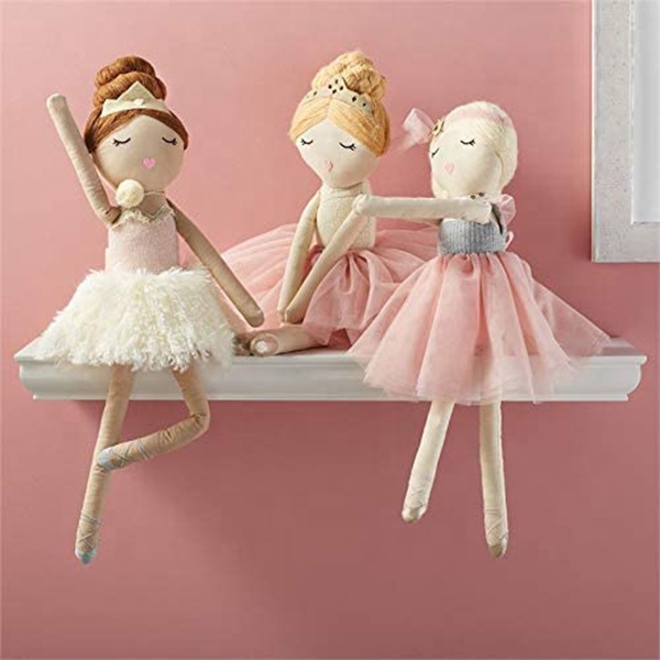 BSCI EN71 PP Cotton Stuffed Plush Doll In Ballet Dress