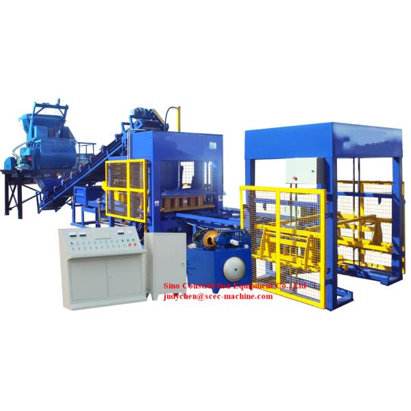 QT8 15B Automatic Cement Block Machine Hollow Brick Four Bar Guide Mode