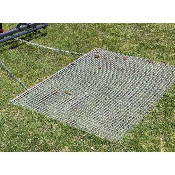 Baseball Field Drag Mat 36x36in Galvanized Steel 3/8in Depth