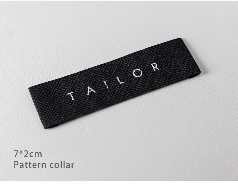 Garment custom label Factory Direct fashion garment label Embroidered Cotton personalised clothing label