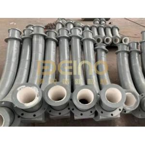 Buy cheap Wear Resistant 95% Alumina Ceramic Lined Elbow With Smooth Surface Customized Large Diameter product
