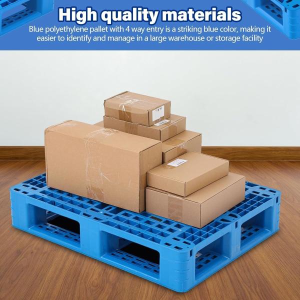 Polyethylene Pallet Breathable Grid Lightweight Storage Pad For Wet Basement Floor Storage Outside Supermarket Garage