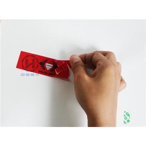 Blank Thin Egg Shell Stickers , Colourful Tamper Evident Destructible Vinyl