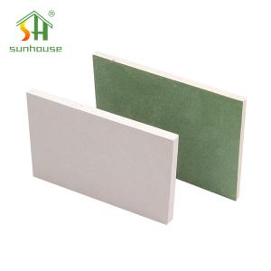 4x8 Water Resistant Plasterboard Moisture Resistant Sheetrock 15mm Gypsum Board