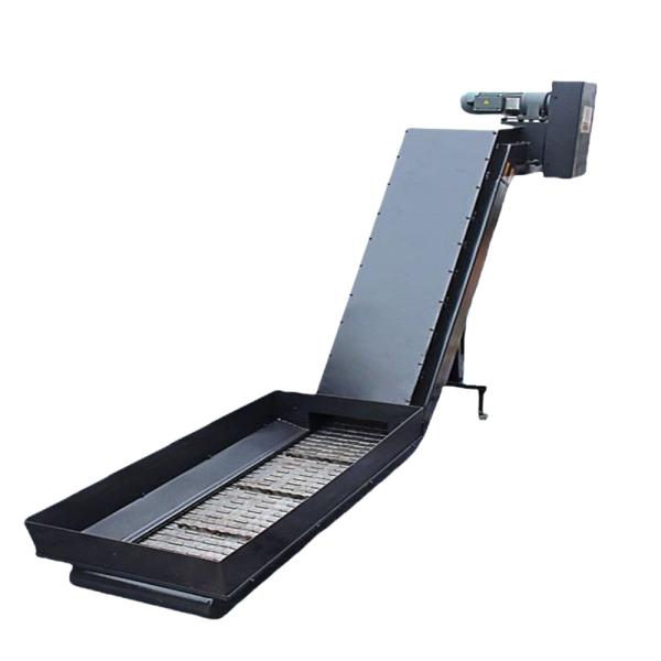 Customized Flat Rubber Belt CNC Chip Conveyor Horizontal Type For Metalworking