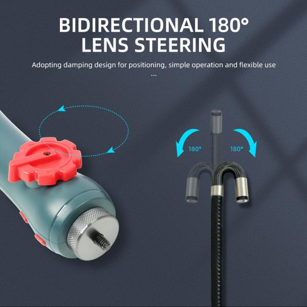 180 Degree Articulating Inspection Camera 720P USB 3 Mm Articulating Borescope