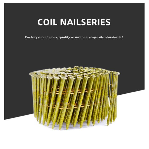 Good Feedback Yellow Coil Nails for Wooden Pallet Construction