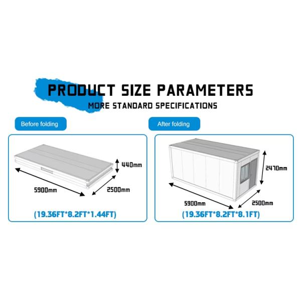 Quick Assembly Mobile Modular Buildings Portable Flat Pack Container House