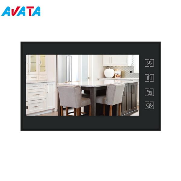 HD 7" IPS Screen Home Security Interphone Door Bell Video Doorphone with Memory