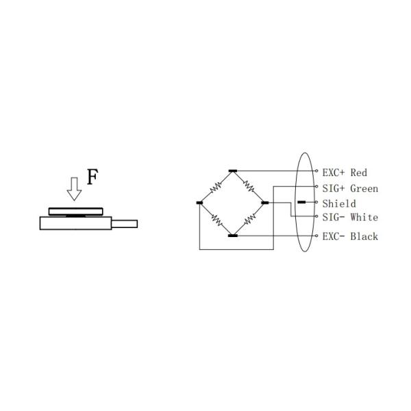 100n 0.3% Tension Force Transducer Stainless Steel 500n Load Cell