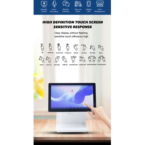 15.6Inch Cash Account Machine Capacitive Touch Screen Retail Pos System RK3568 8+128GB Supermarket Window Pos Terminal
