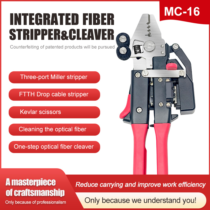 China FONGKO Multifunctional Optical Fiber Stripping Pliers Fiber Optic Cable Cutter on sale