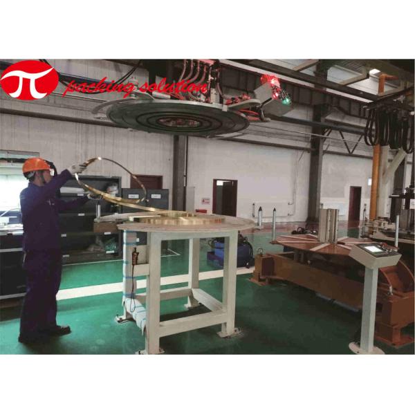 Copper Coil Packaging Line Equipment 200KG With Circumferential Labeling And Palletizing System