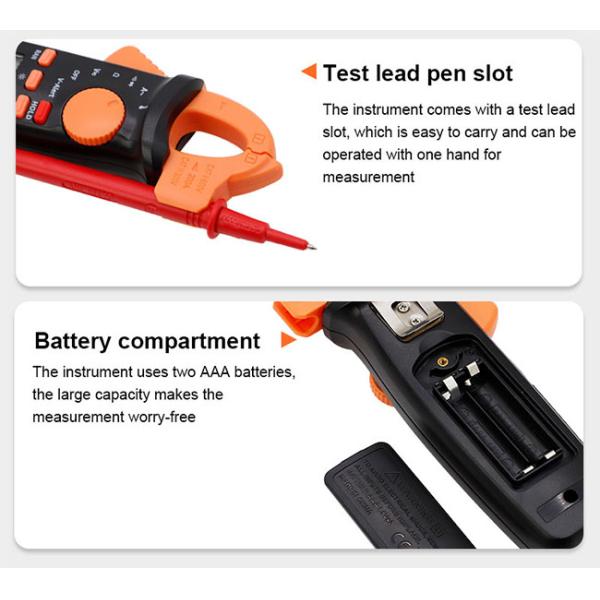 MINI True RMS AC Digital Clamp Multimeter 6019A With Temperature Test