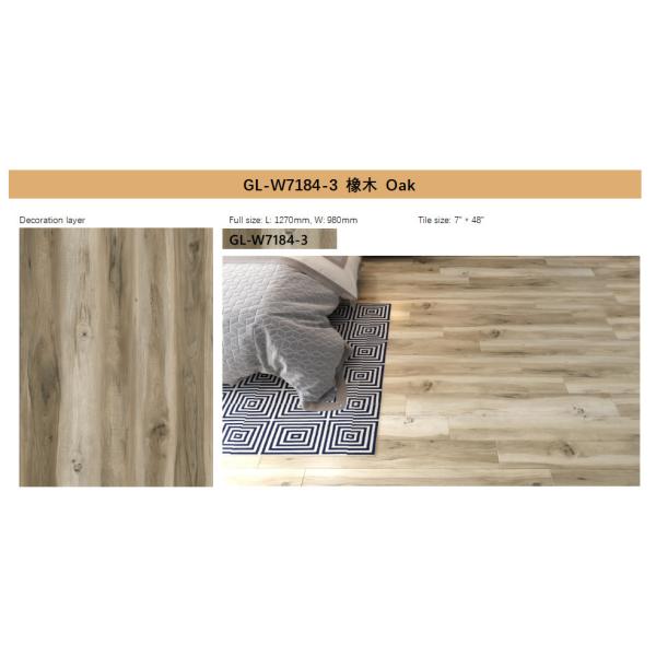 Oak Like Stone Vinyl Composite Rigid Core Flooring Natural Nordic Style