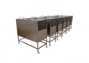 China Rustproof Heavy Duty Dog Crate For Pet Clinic , Stainless Steel Pet Transport Cage on sale