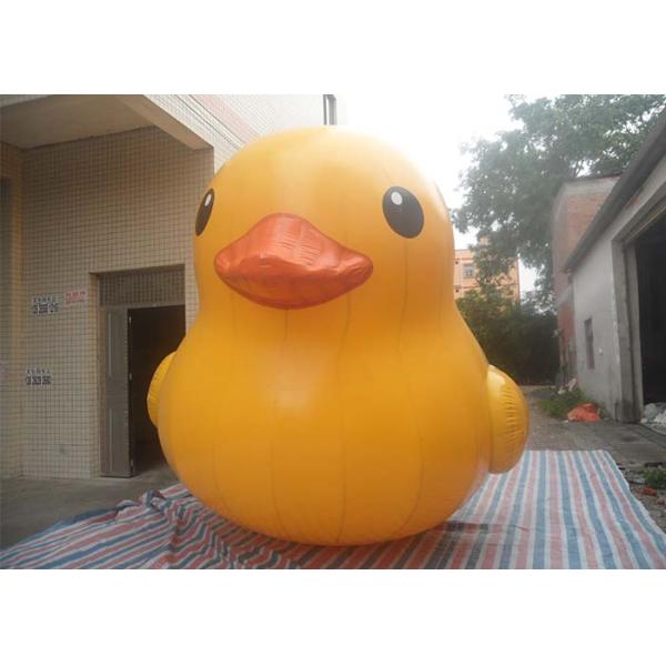 Weather - Resistant Interesting Inflatable Yellow Duck Air Tight / Sealed With Logo Printing