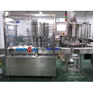 Buy cheap Vial Bottle Liquid Filling Plugging Capping Machine product