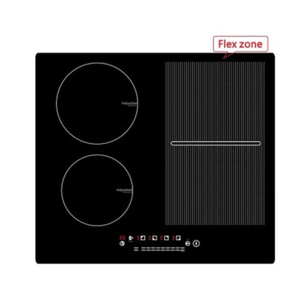 220V 7400W Flex Zone Four Burner Induction Cooktop