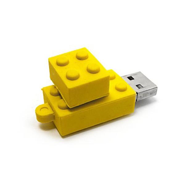 High Memory Capacities Smart Usb Stick , Building Block Shaped Flash Memory Stick