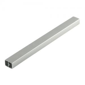 China 6063 Square Anodized Aluminum Pipe Polished Aluminum Hollow Profile on sale