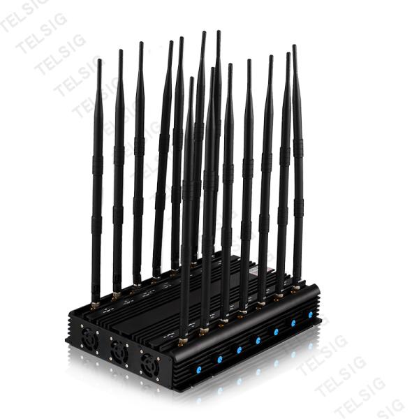 14 Channels 5G Signal Jammer For Cell Phone 2345G WiFi GPS VHF UHF Lojack