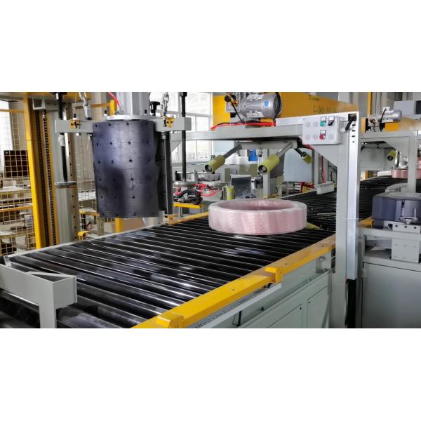 High Efficiency Horizontal Copper Coil Packing Machine 60mm-500mm Width With Stacking