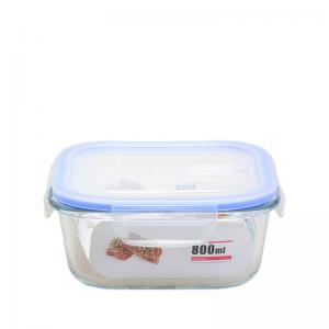 Buy cheap Airtight Glass Food Saver Containers 800ML Multiple Glass Food Storage Set product