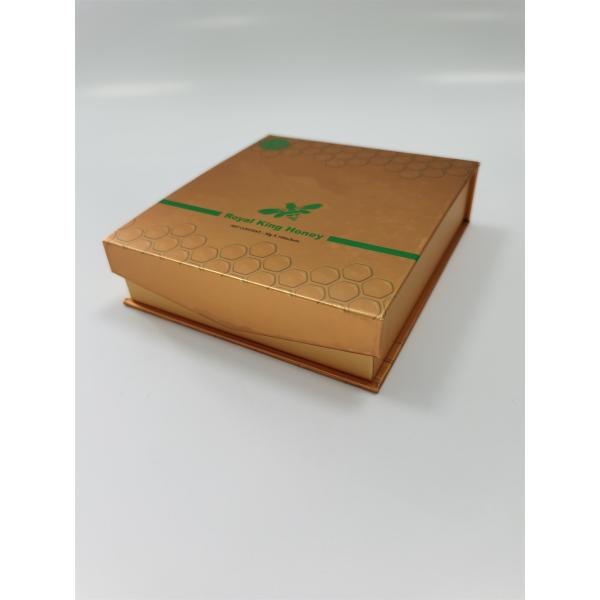 Golden Custom Embossed Boxes Aseptic Flat Pack Cardboard Boxes Degradable