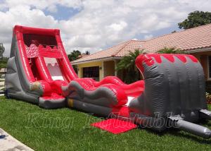 Buy cheap Rent Inflatable Water Slides Kids Jumping Bounce Red PVC Large Inflatable Water Slides product